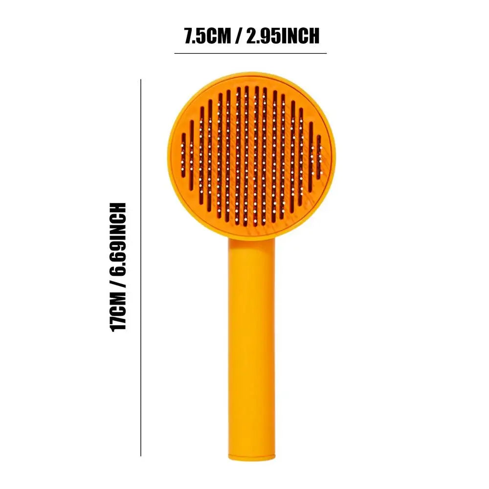 Pet Hair Removal Comb Cat Brush Self Cleaning Slicker Brush For Cats Dogs Hair Remover Scraper Pet Grooming Tool Cat Accessories
