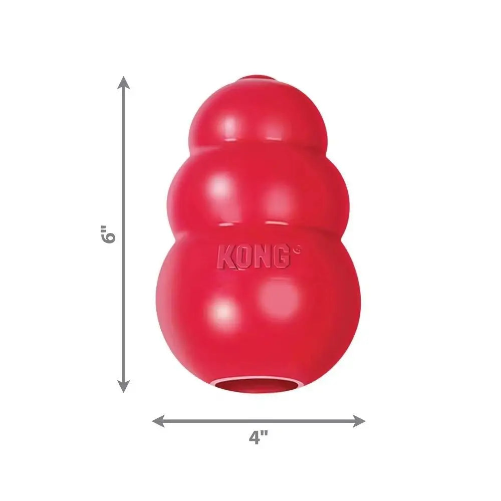 New Classic Kong Dog Erratic Bounce Treat-Filling Capabilities Kong Puppy Rubber Stuffable Fetch Toy