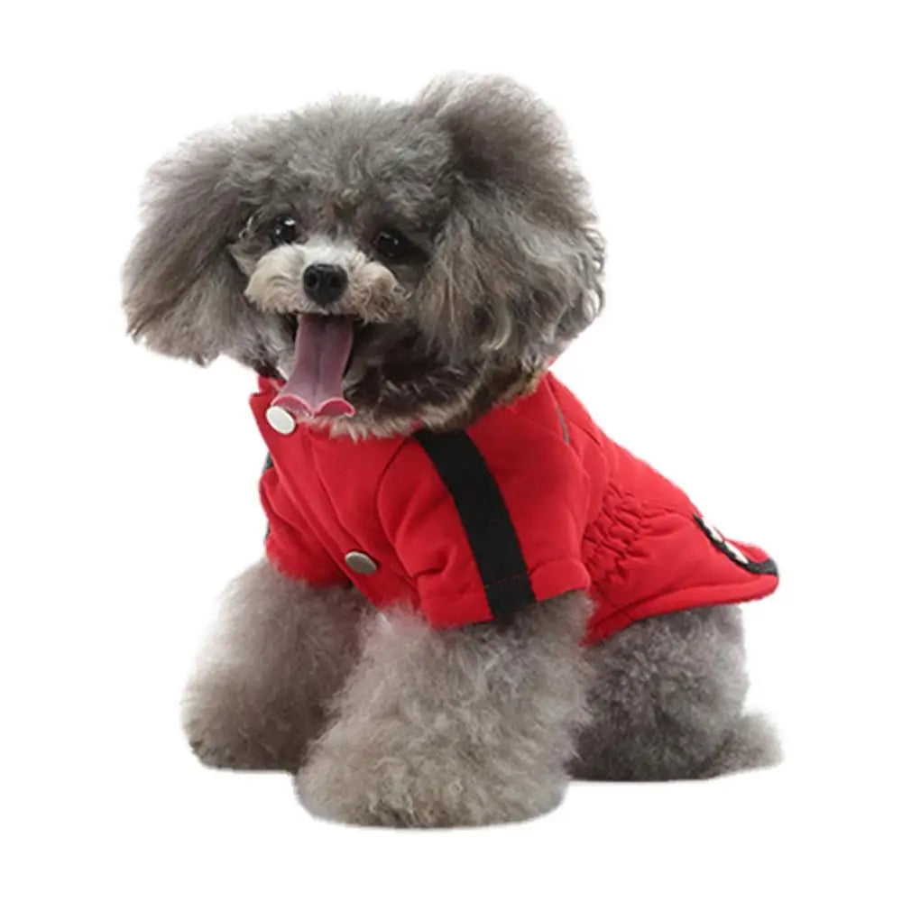 Cat Dog Doggie Down Jacket Hoodie Coat Pet Clothes Warm Clothing For Small Dogs Winter Thick Padded Warm Coat Vest Clothes For