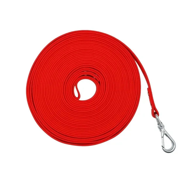 Waterproof dog leash Long PVC Leashes Easy to clean Traction rope Lead For Small Medium Large big Dogs 1.5m 3m 5m 10m 15m 20m