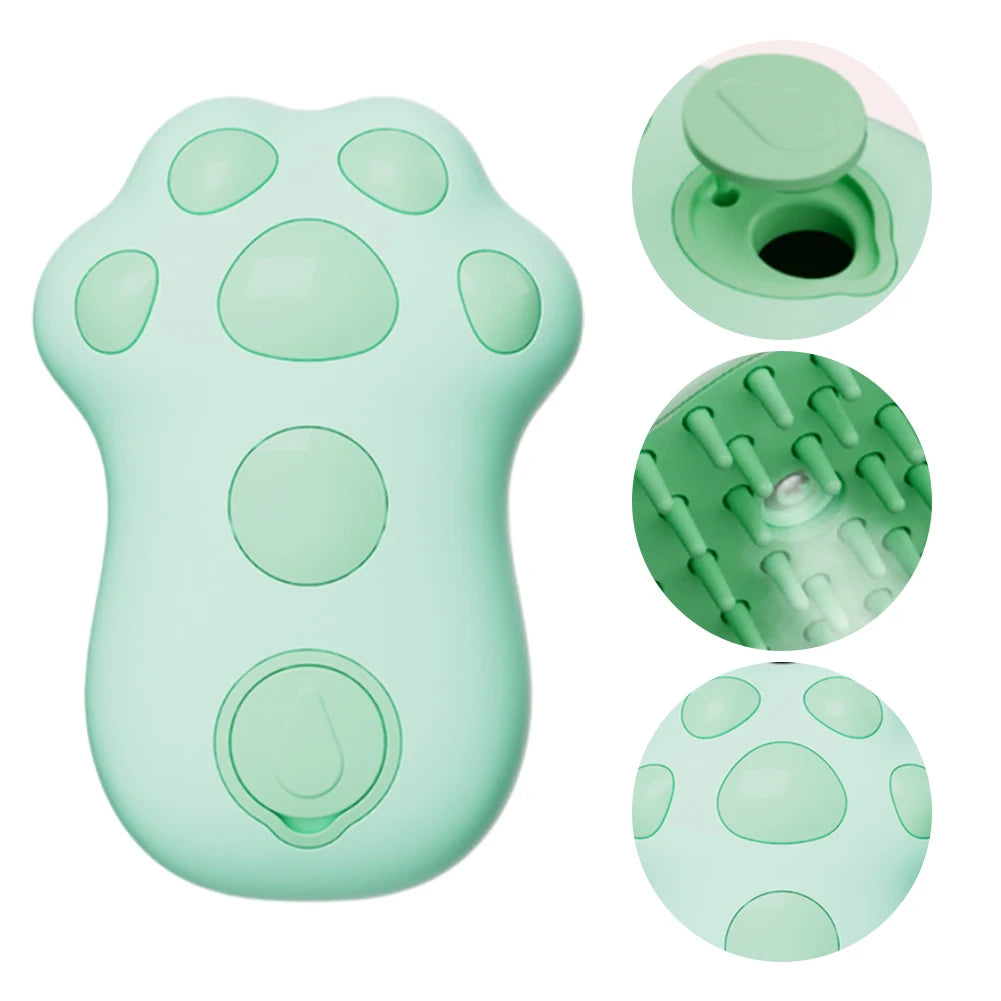 3 in 1 Steamy Pet Hair Brush Multifunction Steaming Grooming Brush Rechargeable Cat Mist Brush for Long/Short Hair Cats