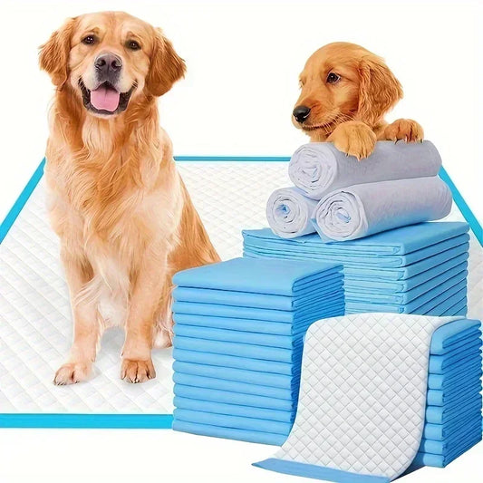 Disposable Pet Diaper Pads, Strong Suction & Deodorizing, 20/40/50/100pcs for Dog Training & Care