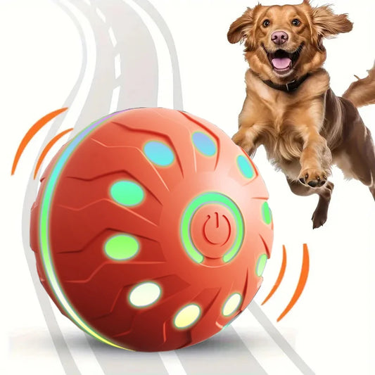 Automatic rolling ball dog and cat toys, durable dog chew ball toys, interactive cat and dog ball toys