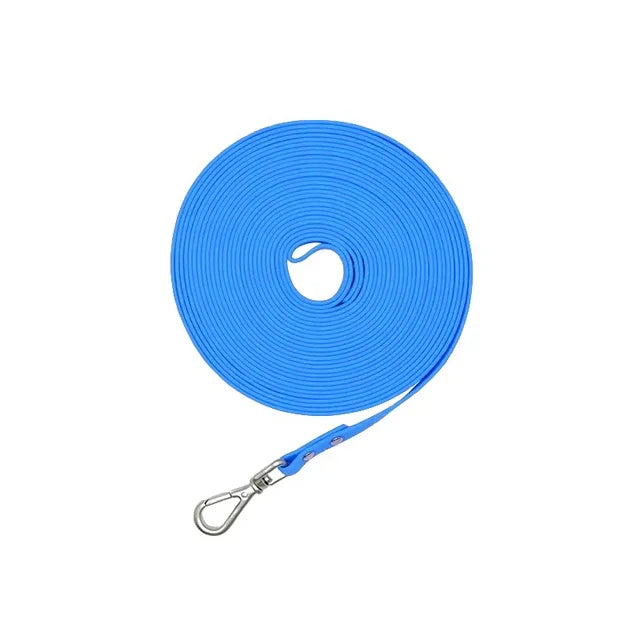 Waterproof dog leash Long PVC Leashes Easy to clean Traction rope Lead For Small Medium Large big Dogs 1.5m 3m 5m 10m 15m 20m