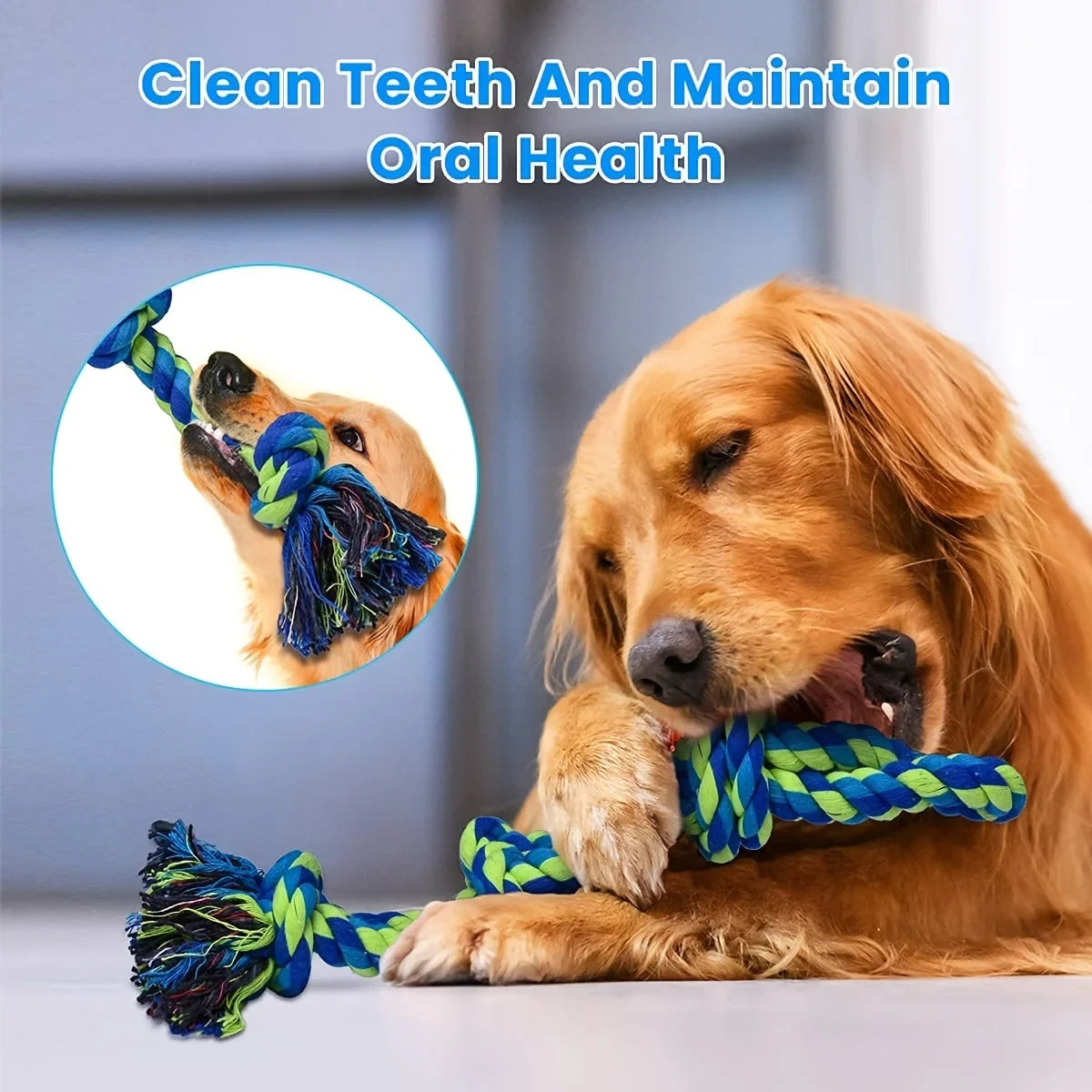 Medium and Large Dog Dog Toys for Medium and Large Dogs, Teeth Cleaning Dog Rope Toys for Large and Medium Bully Chewing