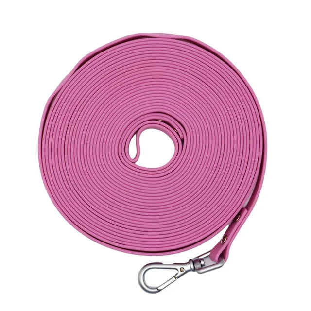 Waterproof dog leash Long PVC Leashes Easy to clean Traction rope Lead For Small Medium Large big Dogs 1.5m 3m 5m 10m 15m 20m