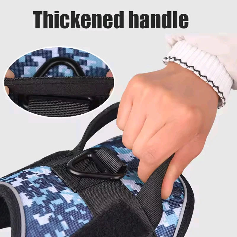 Breathable Adjustable Pet Harness Chest Strap Vest Reflective Dog Harness Pet Walking Training Harness Vest For Medium Large Dog