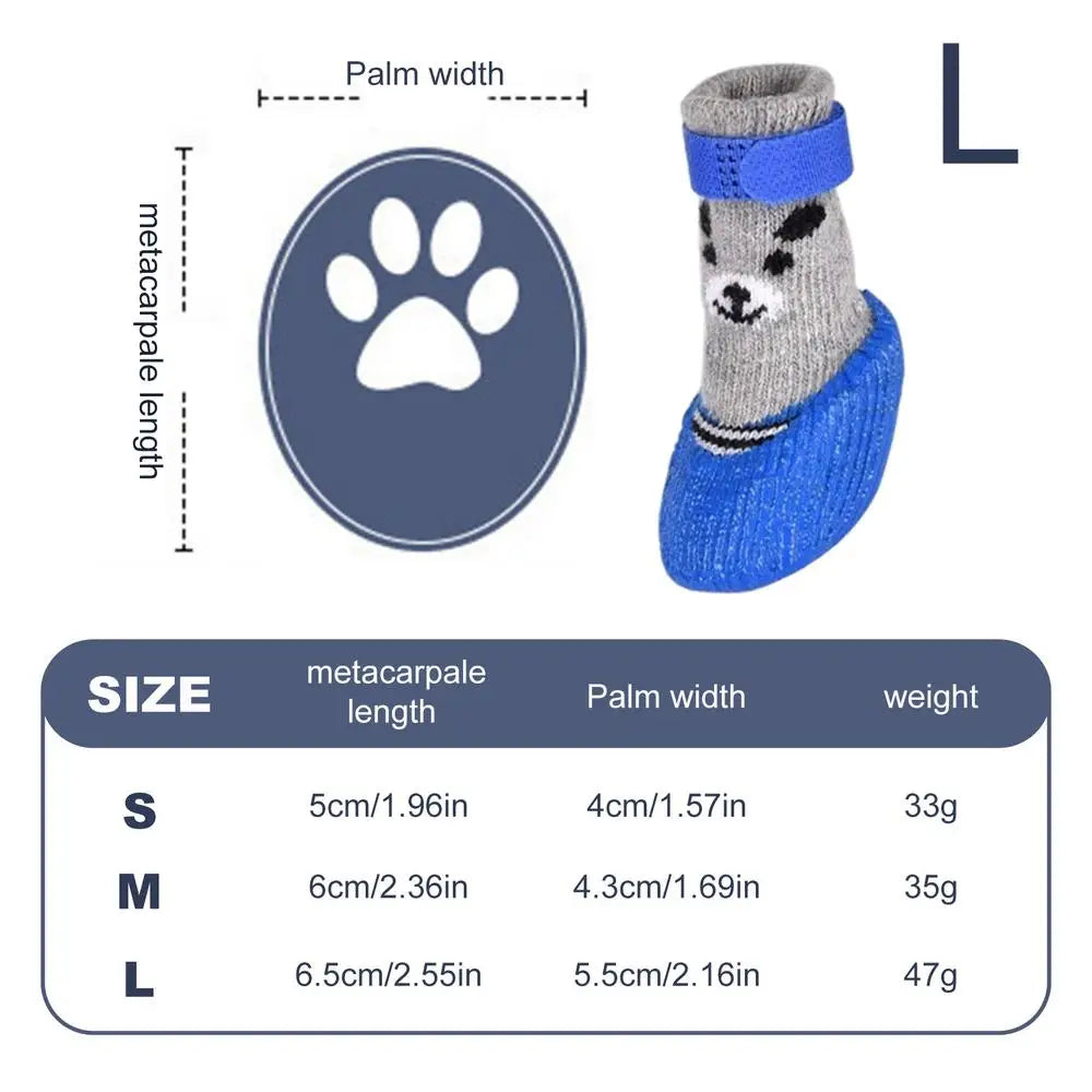 Waterproof Dog Shoes Non Slip Puppy Shoes Breathable Dog Booties Dog Adjustable Strap Paw Protector For Hot Pavement Snowy Day