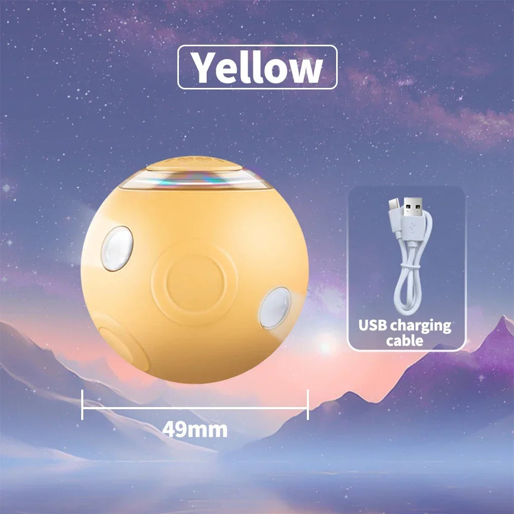 Smart Cat Toys Automatic Rolling Ball Electric Silicone Anti-Bite Anti-Fall Rotating Shine Interactive Pet Dog Toy