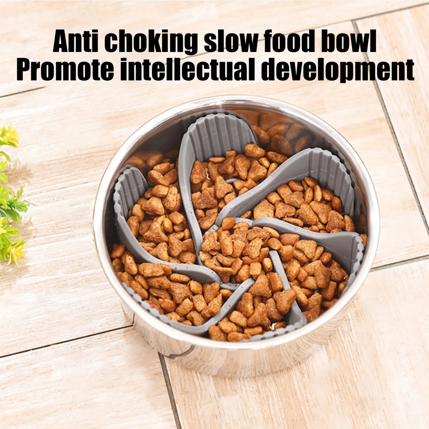 Slow Feeder Dog Bowl Insert Anti-Choke Dog Bowls With Octopus Suckers Dog Pet Feeding Accessories For Small Or Large Dogs To