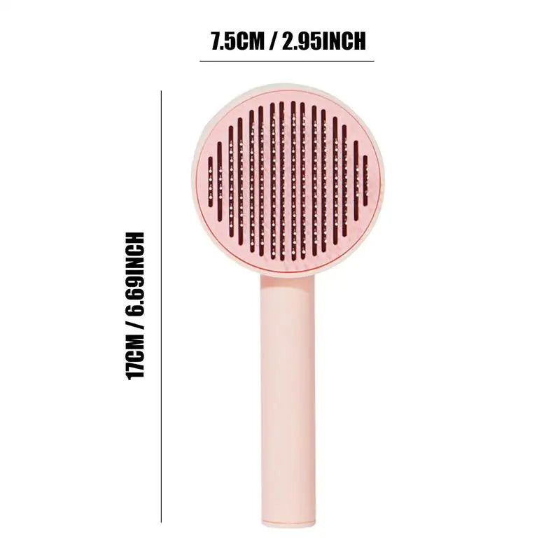 Pet Hair Removal Comb Cat Brush Self Cleaning Slicker Brush For Cats Dogs Hair Remover Scraper Pet Grooming Tool Cat Accessories