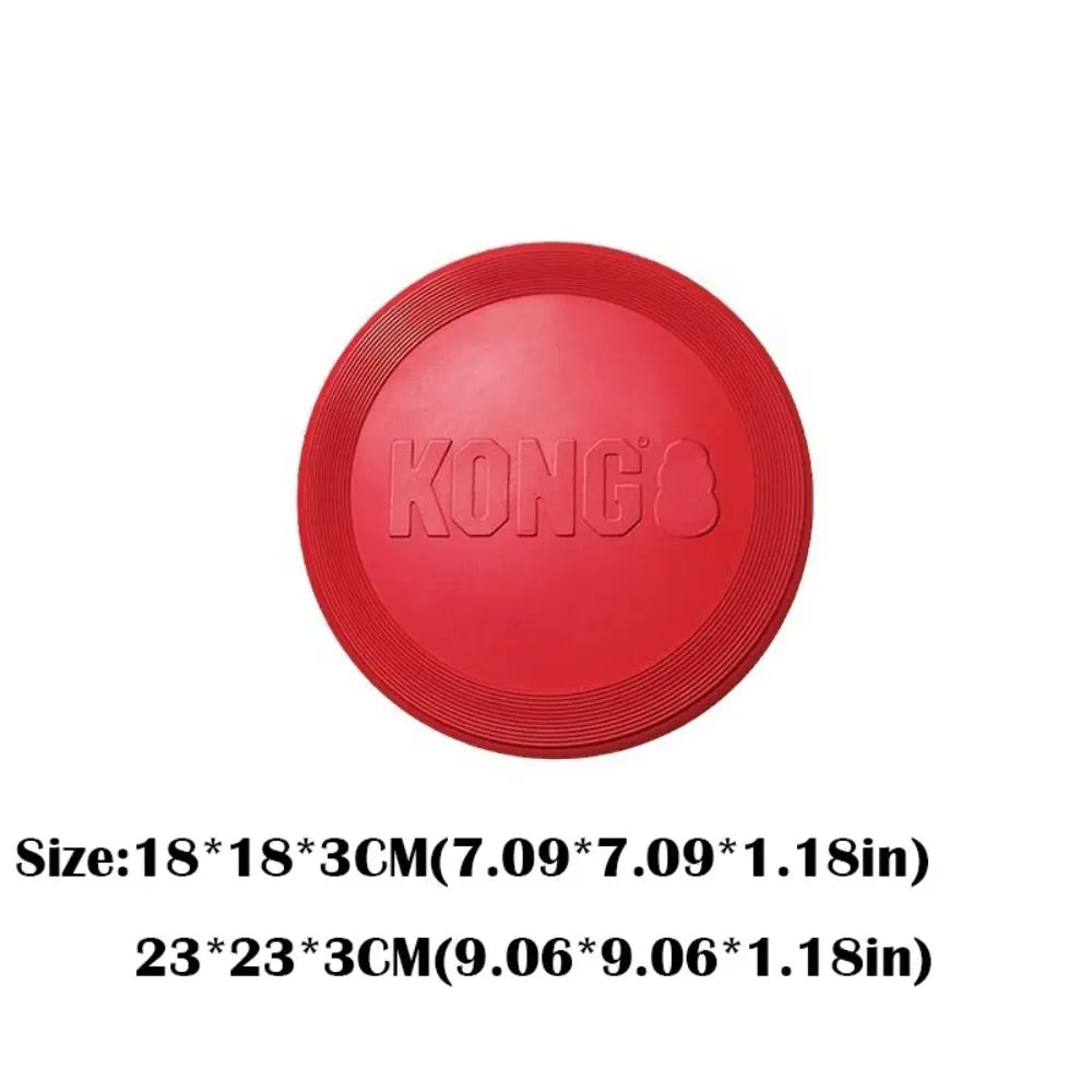 2024 Durable Kong Dog Toys Safer Healthy Activity Kong Flyer Outdoor Rubber Flying Disc
