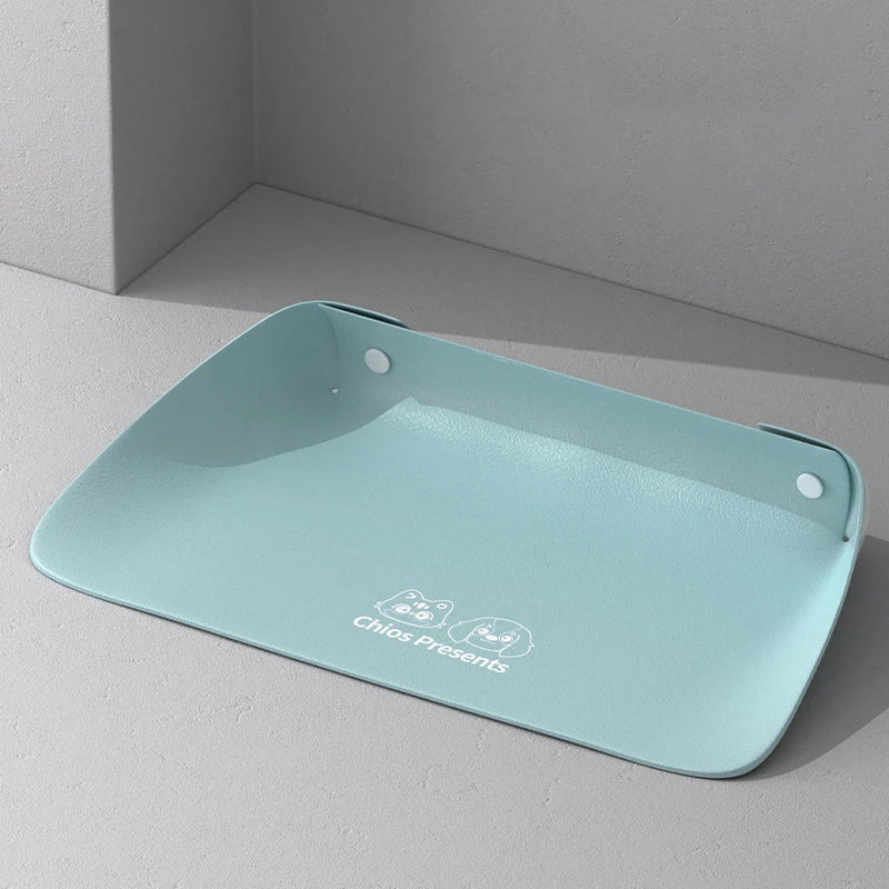 Pet Feeding Mat Half-surrounding Pet Placemat for Cats Dogs Non-Slip Dog Feeding Mat Cat Placemat Pet Bowl Pad Pet Supplies