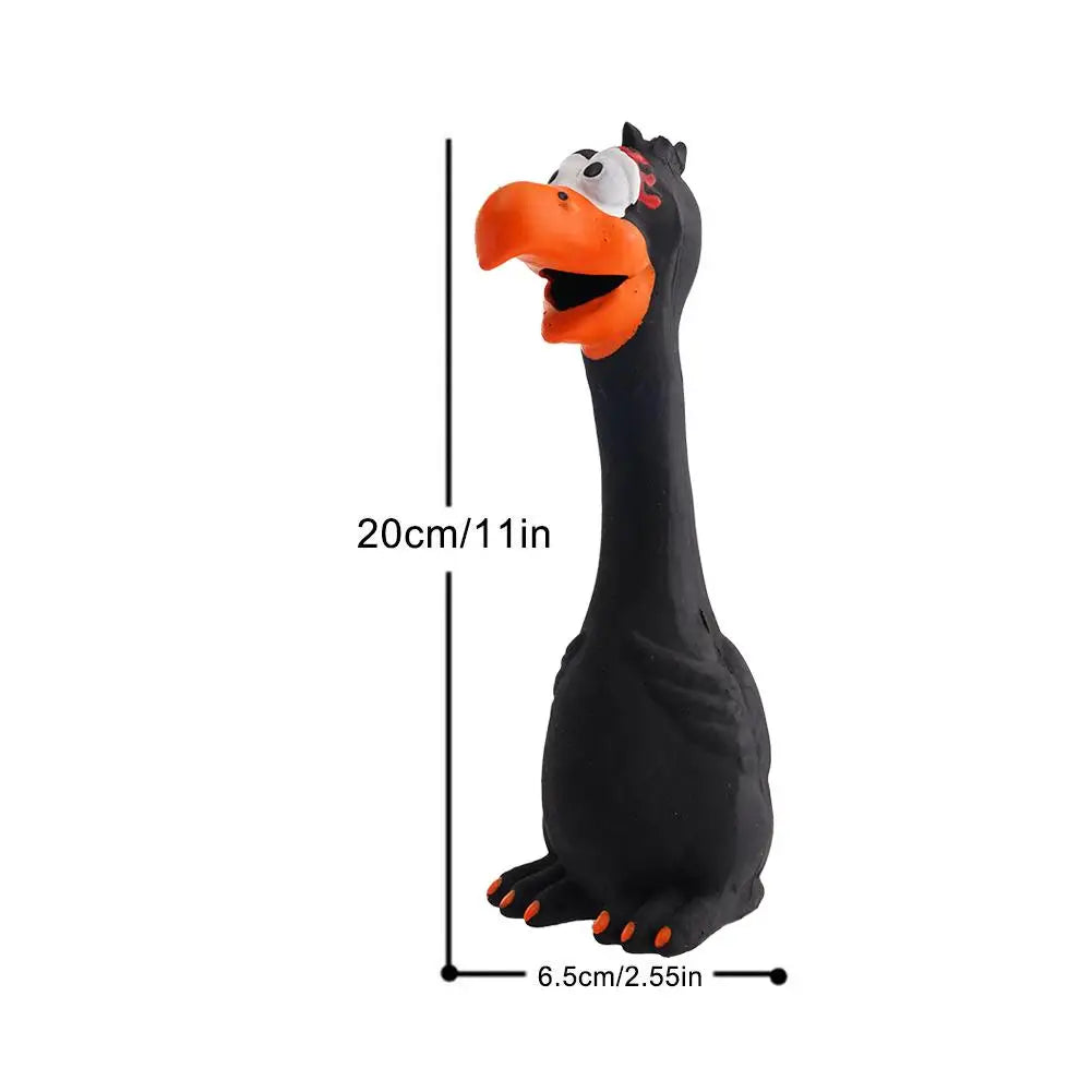 New Squeak Dog Toy Chew Bone Squeaky Ball Chicken Sound Dog Toys Tooth Grinding Training Pet Toy Supplies  Dog Accessories