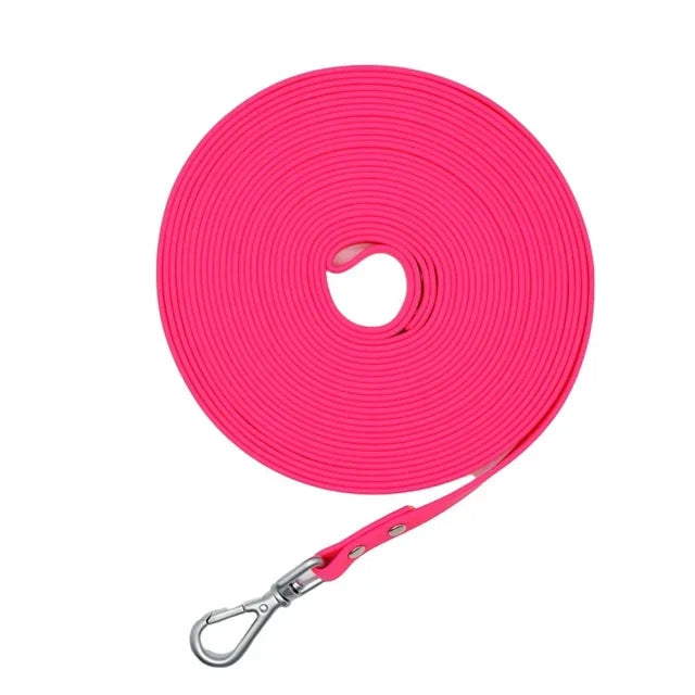 Waterproof dog leash Long PVC Leashes Easy to clean Traction rope Lead For Small Medium Large big Dogs 1.5m 3m 5m 10m 15m 20m