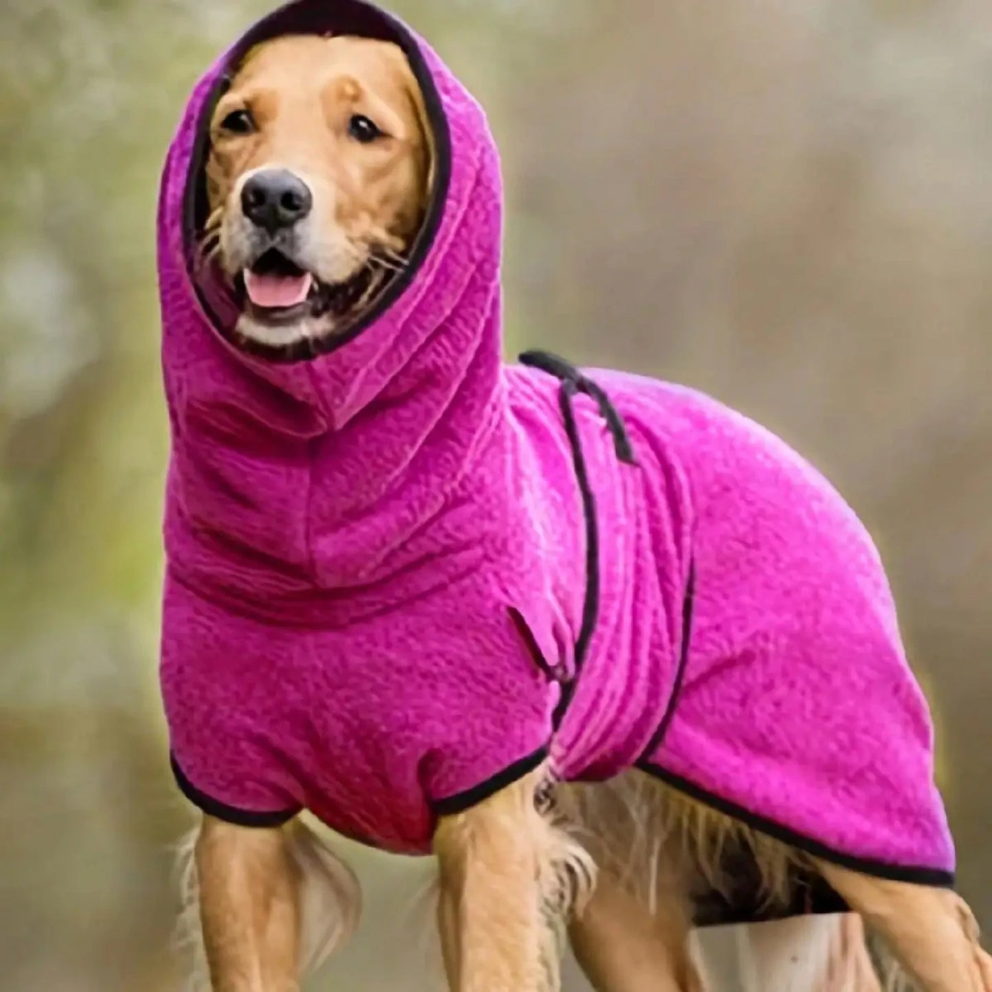 Dog Winter Coat  Whippet, Greyhound Cosy Fleece , Jacket Lurcher and Clothe with Warm Lining, Adjustable Band M