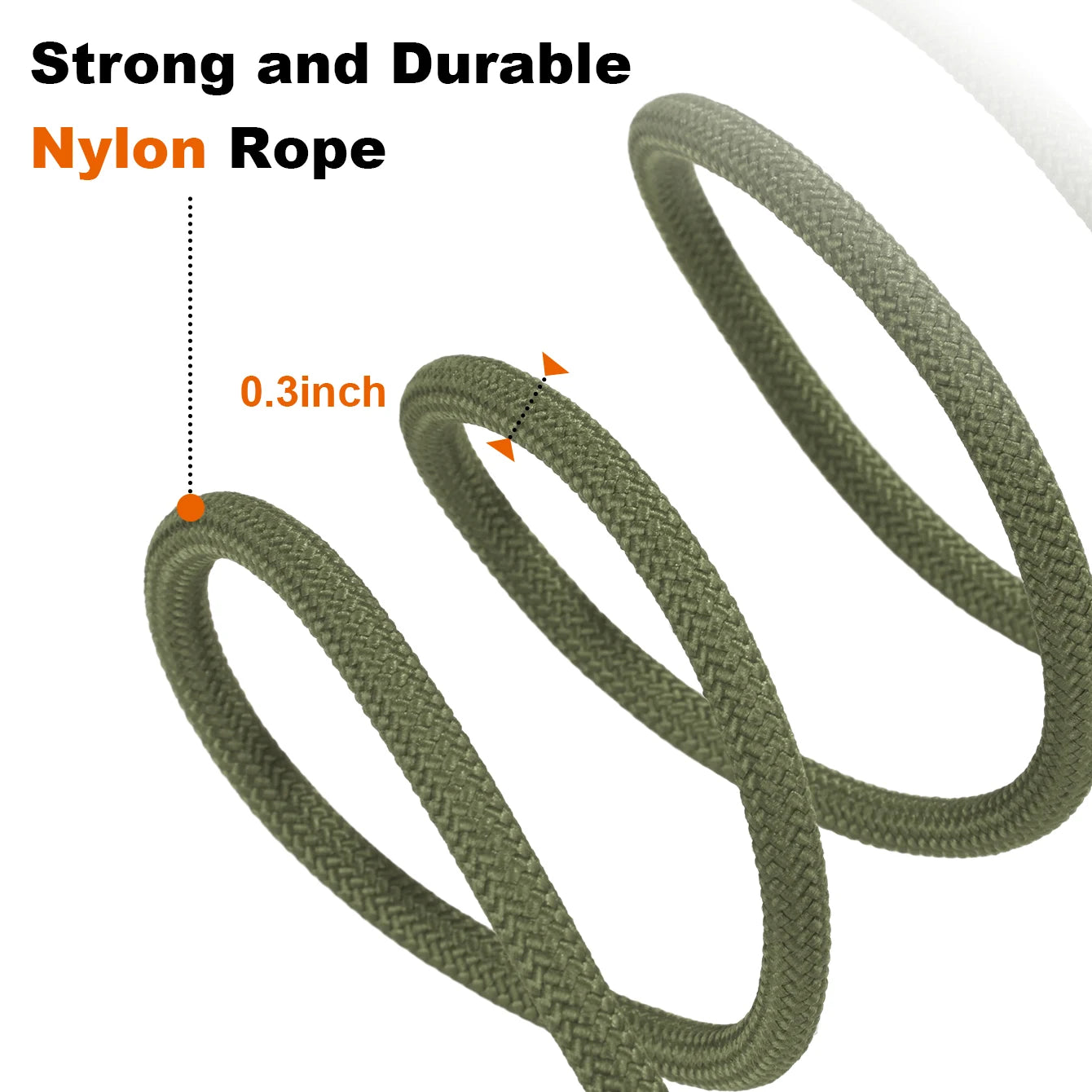 LL046--1Pc Polyamide pet dog leash, soft rope handle design, zinc alloy buckle and rotatable ring, 5 fit length pet dog leash.