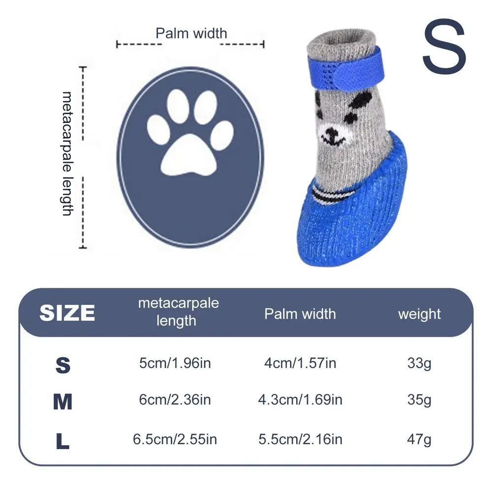 Waterproof Dog Shoes Non Slip Puppy Shoes Breathable Dog Booties Dog Adjustable Strap Paw Protector For Hot Pavement Snowy Day