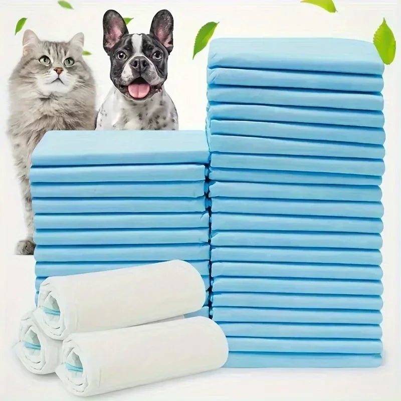 Disposable Pet Diaper Pads, Strong Suction & Deodorizing, 20/40/50/100pcs for Dog Training & Care