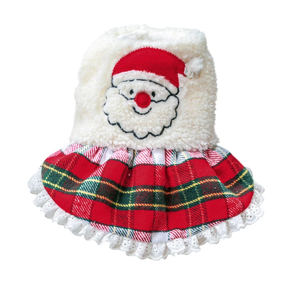 Christmas Dog Dresses For Small Dogs Girl Holiday Pet Clothes Xmas Cosplay Puppy Cat Dress Fancy Princess Dress Doggie Costume