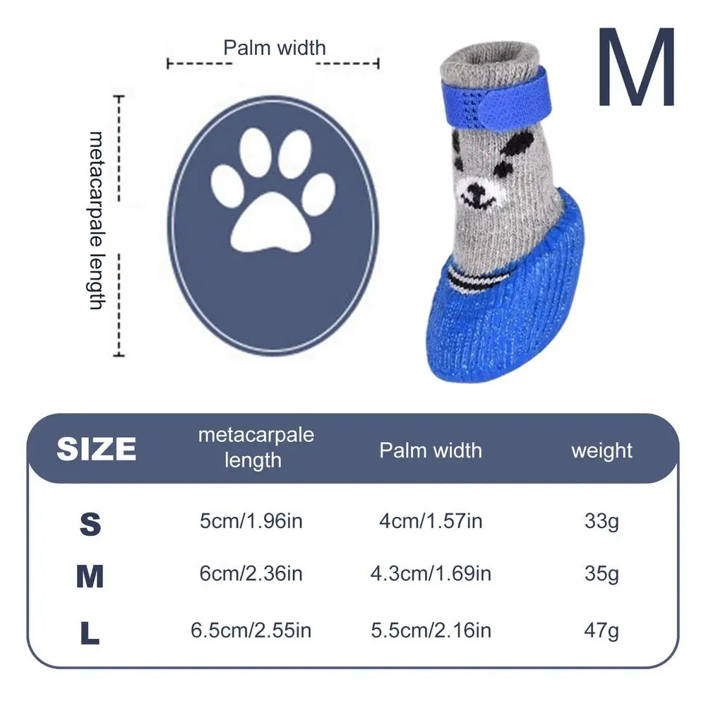 Waterproof Dog Shoes Non Slip Puppy Shoes Breathable Dog Booties Dog Adjustable Strap Paw Protector For Hot Pavement Snowy Day