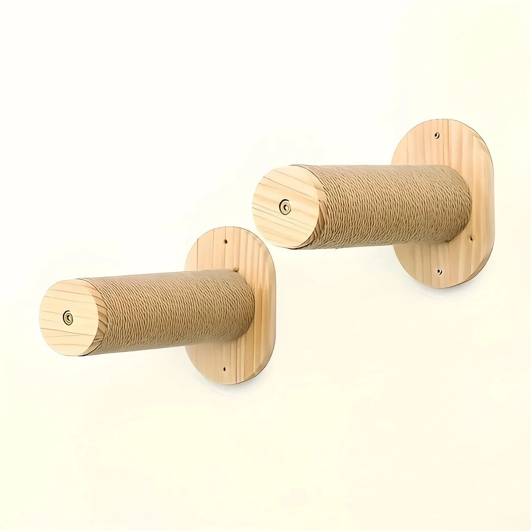 Cat Hammock Wall Mounted Cat Shelf With Two Steps - Cat Wall Shelves And Perches For Sleeping, Playing, Climbing, And Lounging -