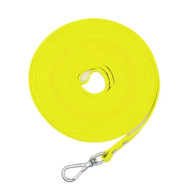 Waterproof dog leash Long PVC Leashes Easy to clean Traction rope Lead For Small Medium Large big Dogs 1.5m 3m 5m 10m 15m 20m