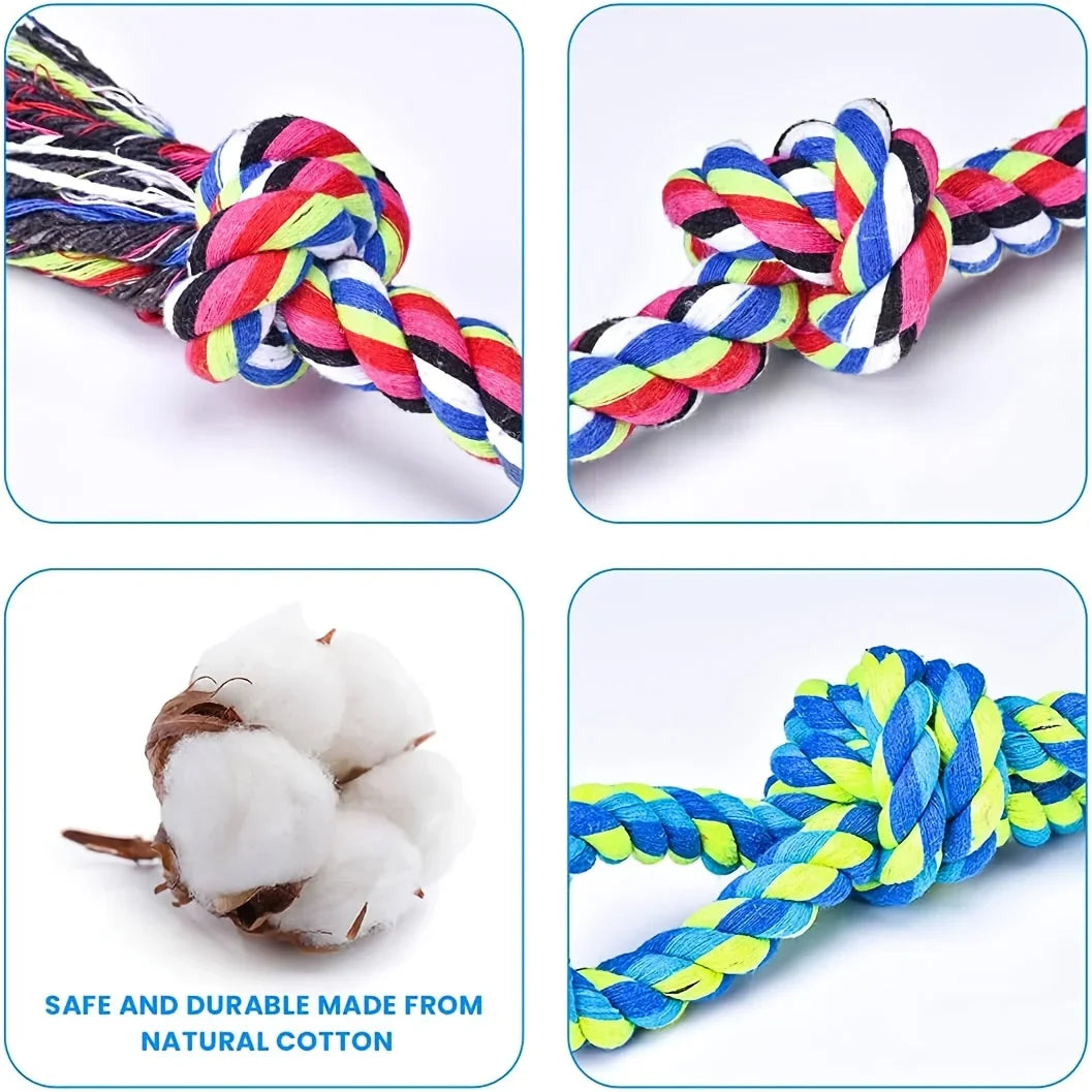 Medium and Large Dog Dog Toys for Medium and Large Dogs, Teeth Cleaning Dog Rope Toys for Large and Medium Bully Chewing