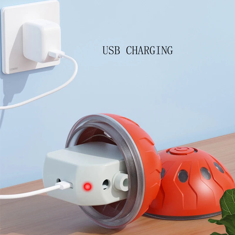 Automatic rolling ball dog and cat toys, durable dog chew ball toys, interactive cat and dog ball toys