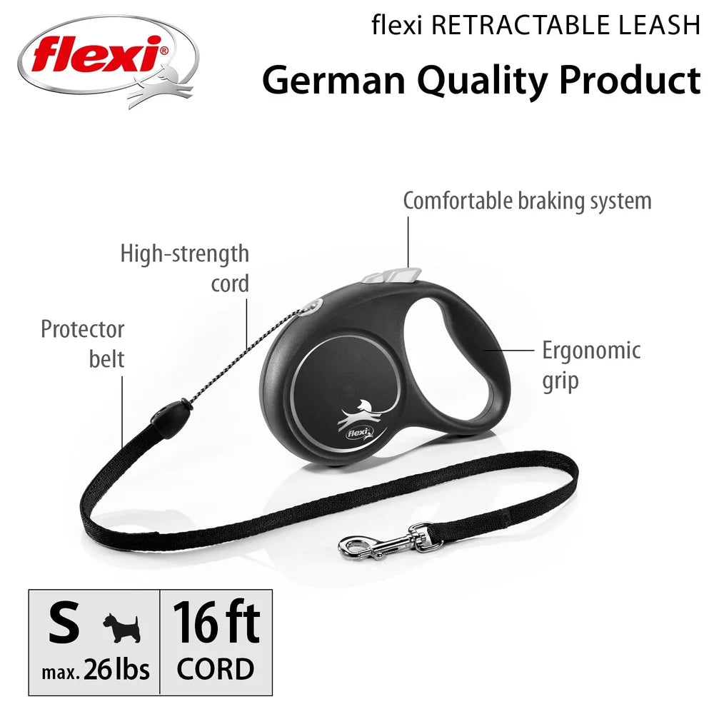 Retractable Dog Leash 16FT Cord Small Dogs up to 26lbs Adjustable Tangle Free Walking Experience Ideal Sidewalks Trails