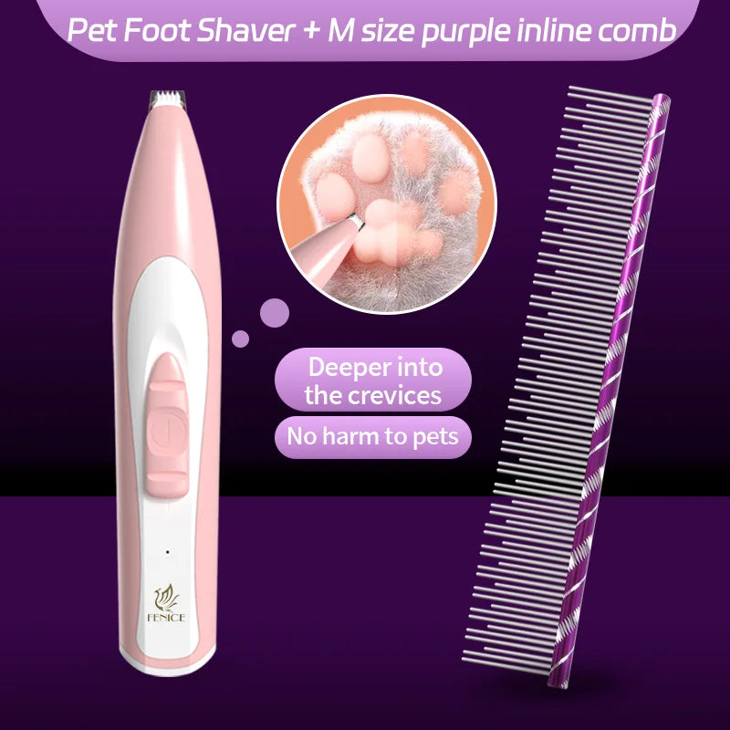 Fenice Professional Cat Grooming Comb Groomer For Pet Groomer Pets Combs Hairbrush Tapered Stainless Steel Pins Cat Hair Care