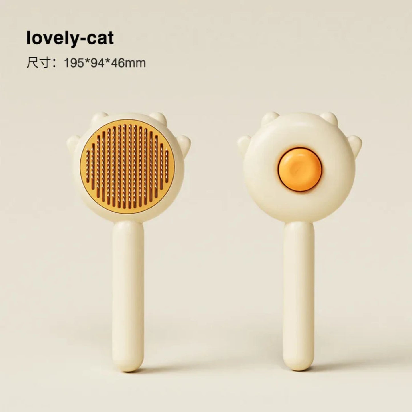 Factory Direct Sales  One-click Dog Hair Comb Non-slip Handle Cat Grooming Cleaning Hair Removal Pet Supplies