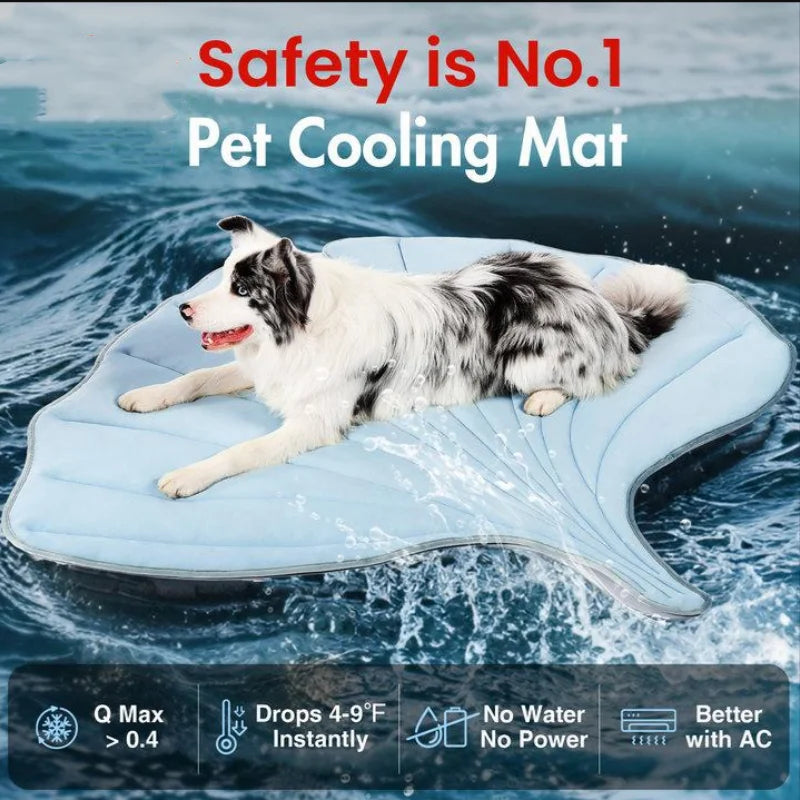 Cool pet Mat Eco-friendly Cooling Pad for Large Dog Pet Cooling Mats for Dog bed & Cat house Use in Crate Tunk Camping Outdoor
